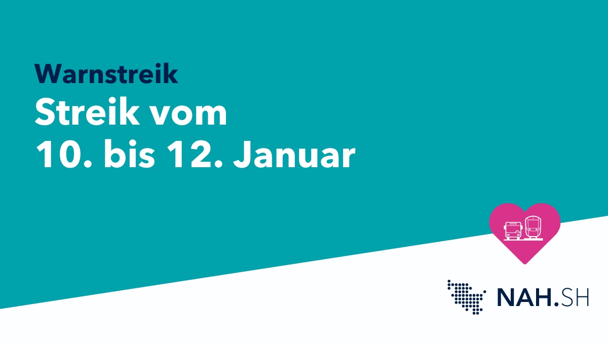 ❗ Die GDL hat zu einem bundesweiten Warnstreik von Mittwoch, 10.1.2024 (2 Uhr) bis Freitag, 12.1.2024 (18 Uhr) aufgerufen. 🚆 Direkt betroffen sind die Strecken von der DB Regio. Die anderen Verkehrsunternehmen streiken nach jetzigem Stand nicht. 🔎: nah.sh/de/themen/neui…