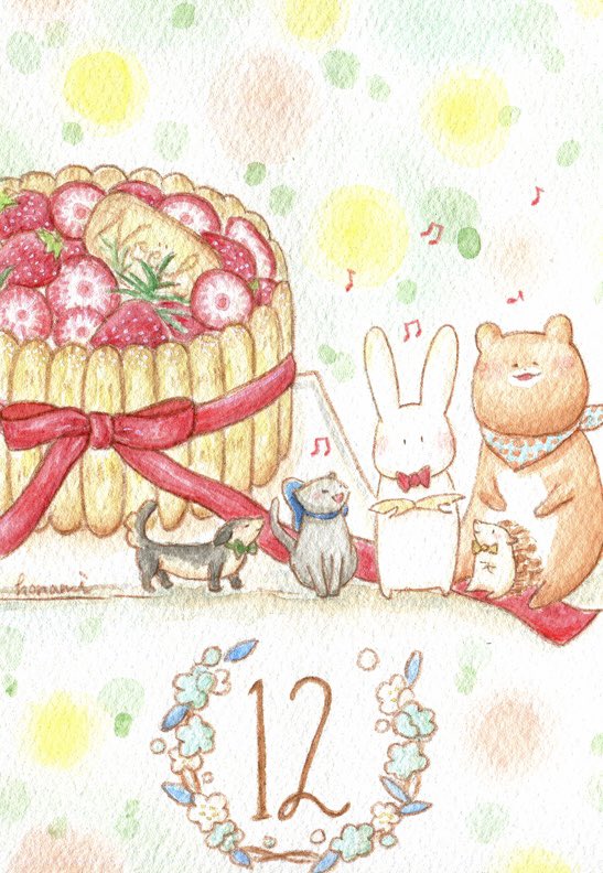 honahonachan's tweet photo. ちなみに、昨年12月のイトウさんです。
12月中にシャルロットを作れず、この時期での投稿にw
毎月カレンダーのお菓子を作る！と決めて、無事達成できた🎉絵と一緒にまとめて12ヶ月分載せられたらイイナーとおもってます！ https://t.co/Gd3kOEWt9Q