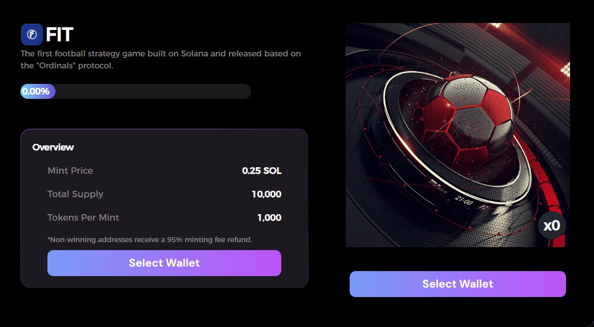 ⚽️The Footie Finance IDO will officially start today at 14:00 UTC! 

🔥Only 10,000 Blind Boxes available, and it is expected that they will be sold out in approximately one hour. Winners will need to pay 0.25 $SOL fees, while non-winners will only need to pay a 5% transaction fee