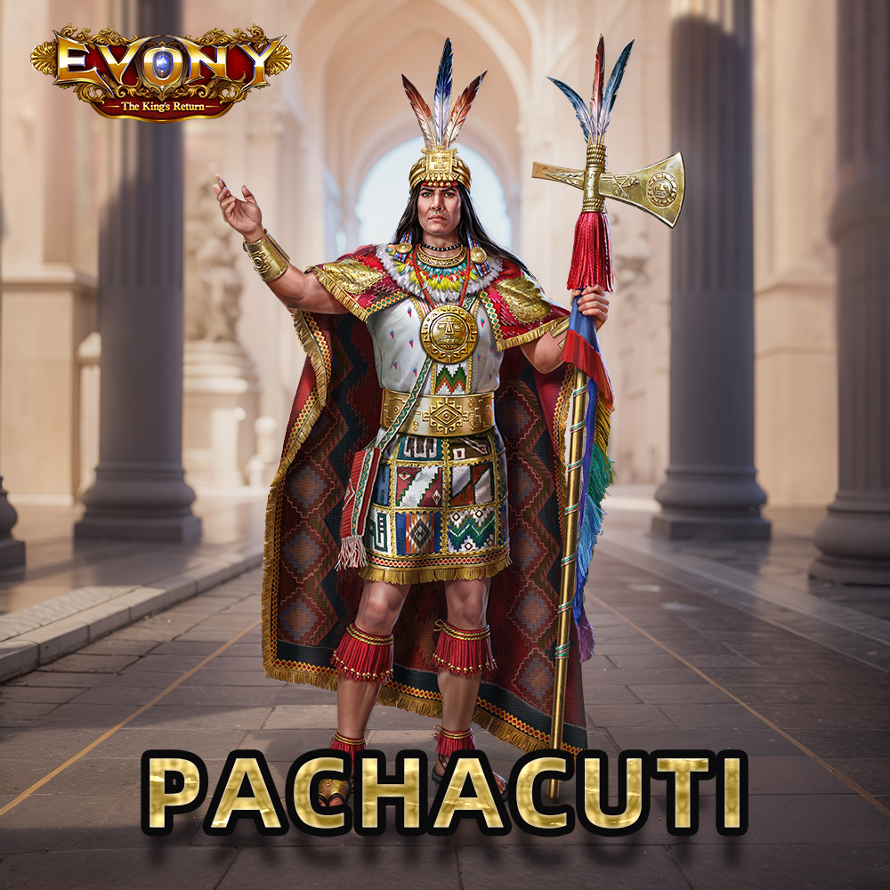 🌐 𝕰𝖕𝖎𝖈 𝕳𝖎𝖘𝖙𝖔𝖗𝖎𝖈 Pachacuti #General 🌟 Son of the Sun Reduces enemy troops' attack by 15% and reduces enemy ground troops and mounted troops' defense by 20% when General is leading the army. #Evony