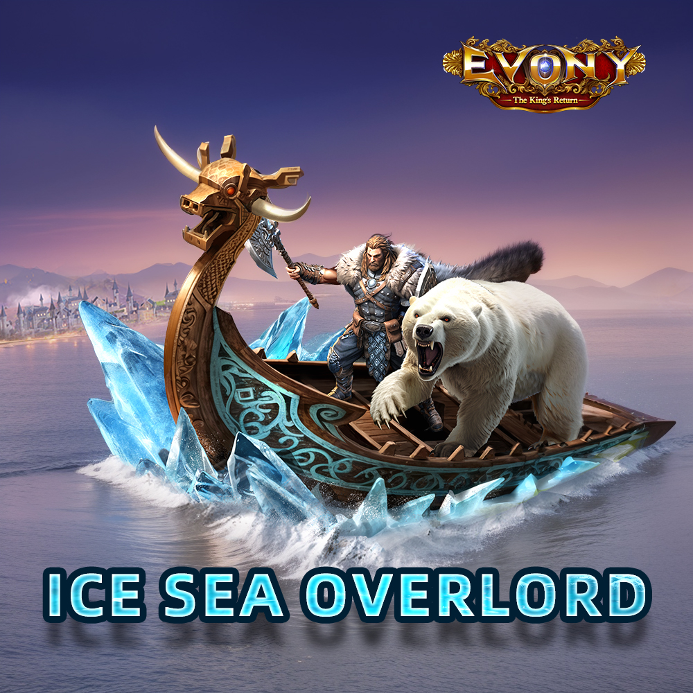 New Ideal Land Ornament Is Here! Ice Sea Overlord (Max Level Attributes) March Size Capacity+5000 Ground Troop and Mounted Troop Defense+6% Ground Troop and Mounted Troop Attack+3% #evony #エボニー