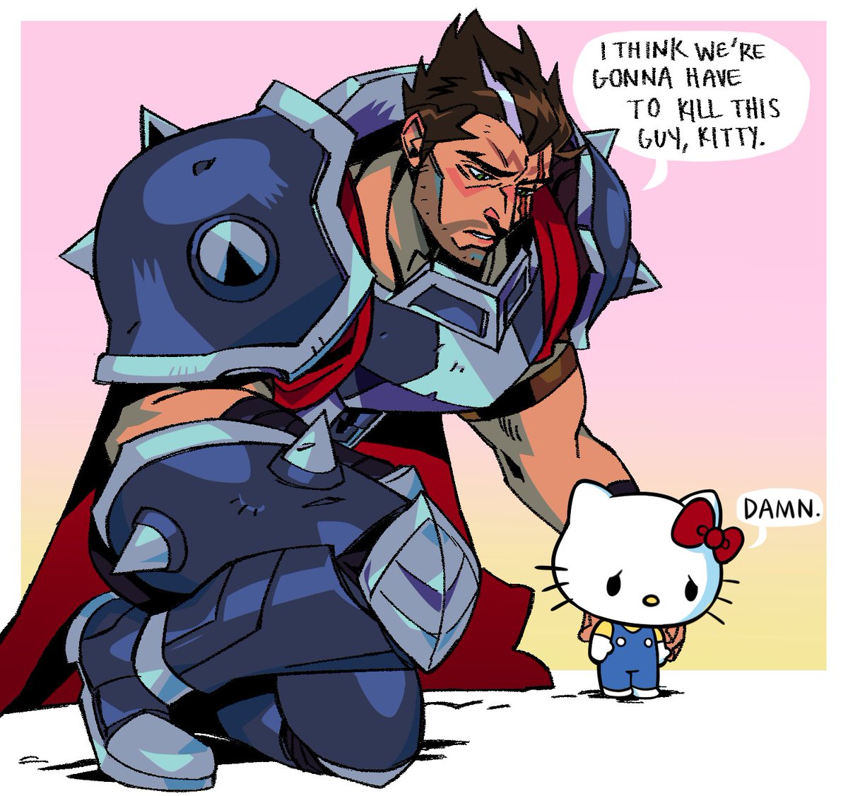 darius and hello kitty is always my ultimate comfort combo