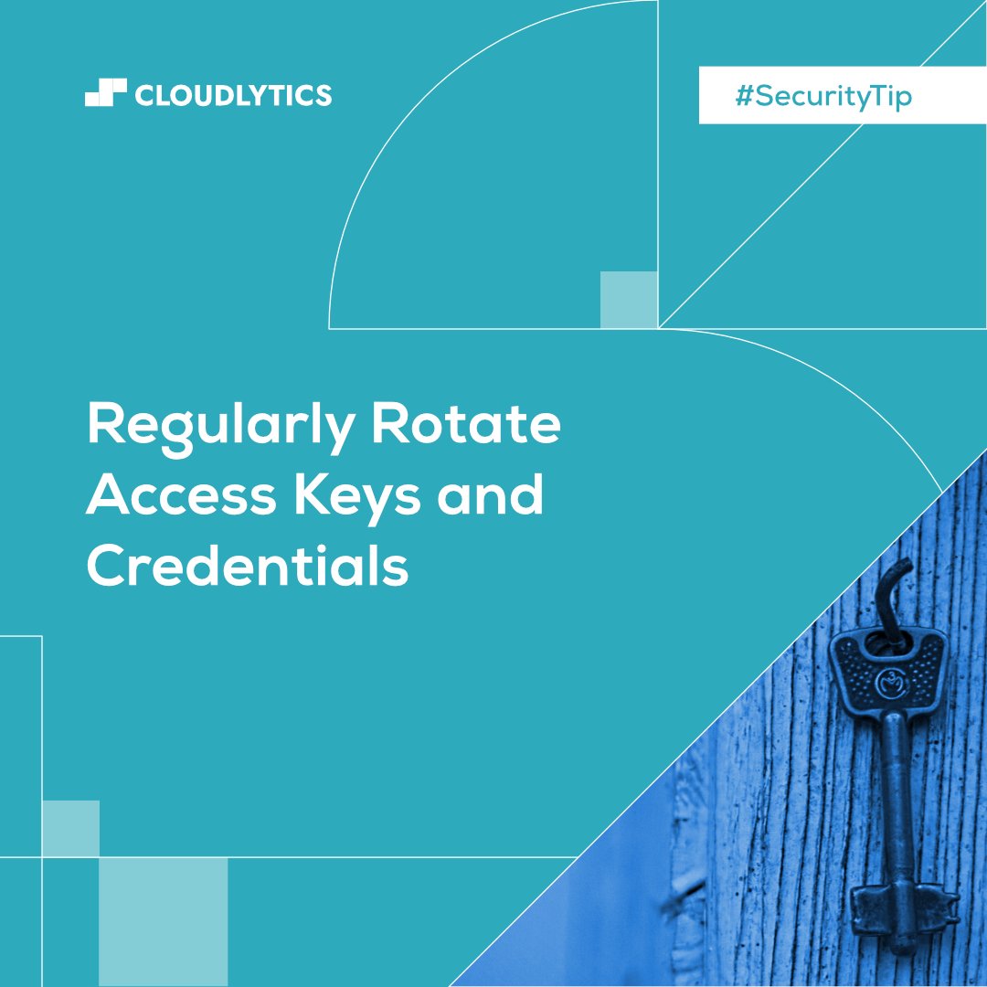 Cloudlytics's tweet photo. Key to security resilience: Regularly rotate access keys and credentials to fortify your defenses and keep unauthorized access at bay.

#Cloudlytics #CloudSecurity #SecurityAwareness #SecurityTip #CSPM https://t.co/fgSvOz43AC