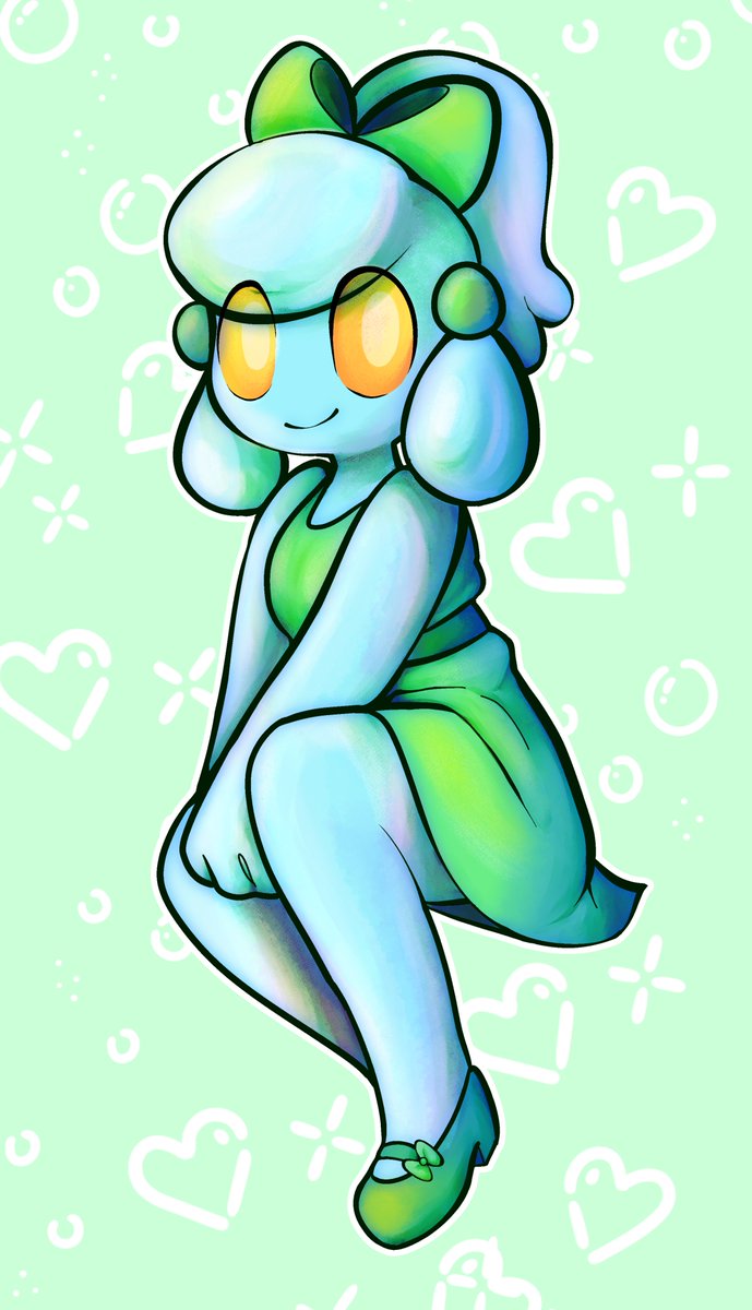 Friendlypoe98's tweet photo. uhh wanted to test out colors and painting and stuff. so i drew @OmgzMan 's character Gloo https://t.co/4q90O7NYnV