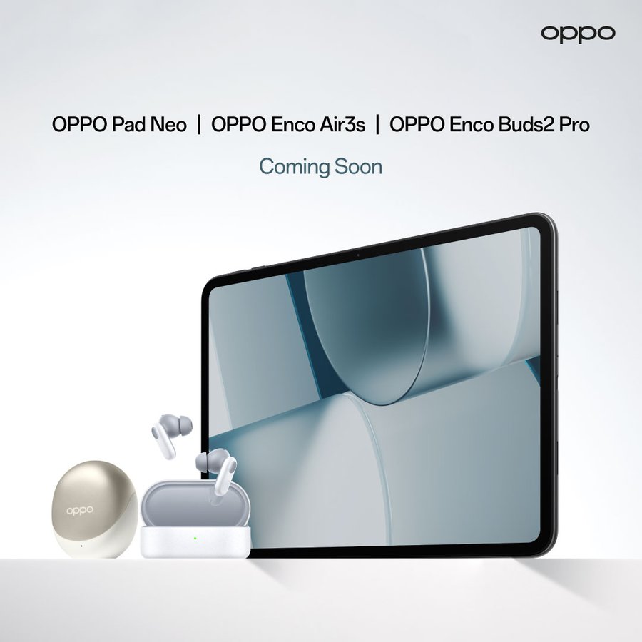 Playfuldroid! on X: Save the date: Oppo Pad Neo, Enco Air 3s & Enco Buds 2 Pro are launching on January 11 in Malaysia. #OPPOPadNeo #OPPOEncoAir3s #OPPOEncoBuds2Pro / X, oppo enco buds 2 - Vimarsana News
