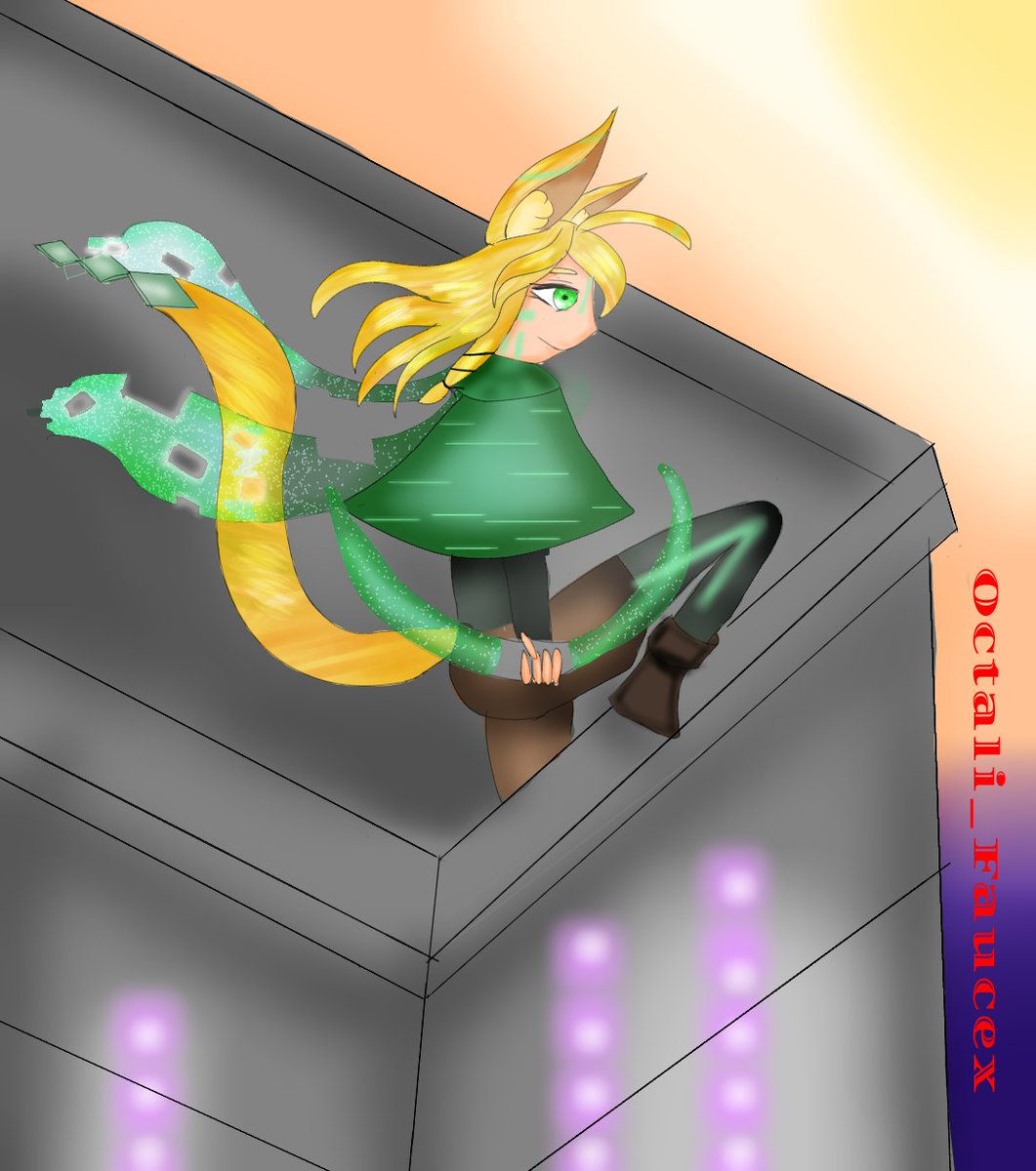 Octococo3's tweet photo. Petit fanart de @Just1Chat en ma vision du style futuriste

(2 nuits a vomir en même temps de dessiner ça... yes)

...désolée si c'est moche... https://t.co/dSdSs2MvUP