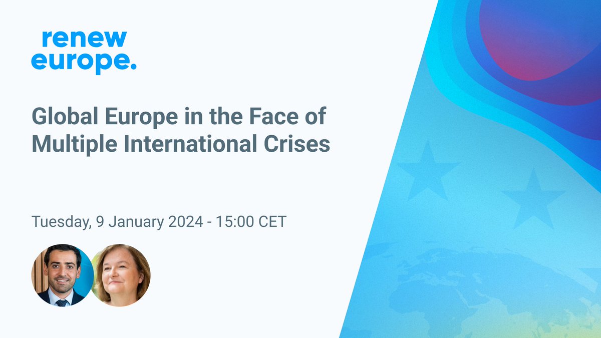 livecasts's tweet photo. We start the year with a discussion of the EU’s capacity to act on the global stage :

🇪🇺 Webinar: Global Europe in the Face of Multiple International Crises
⏰ Start: January 9th, 15:00 CET
🎬 Watch #live: https://t.co/MLg3lTksBu
💼 Organiser: @RenewEurope https://t.co/fXcHO4uF7f
