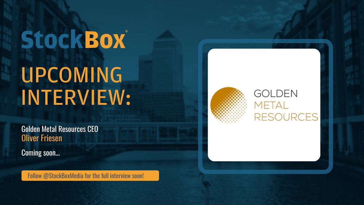 #StockBox $GMET $GMTLF

Upcoming Interview

@StockBoxMedia is speaking to @GoldenMetalRes CEO @oliverjfriesen following the announcement of a new High-Grade Gold-Silver-Copper Bedrock Discovery at the Company's 100% owned Garfield Project.

Follow @StockBoxMedia for the full…