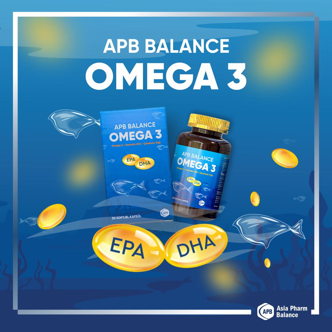 Omega-3 İçin Her Mevsim Doğru Zaman

#Omega3 #EPA #DHA #KoenzimQ10
#ÇörekotuYağı #AsiaPharm #APBBalance