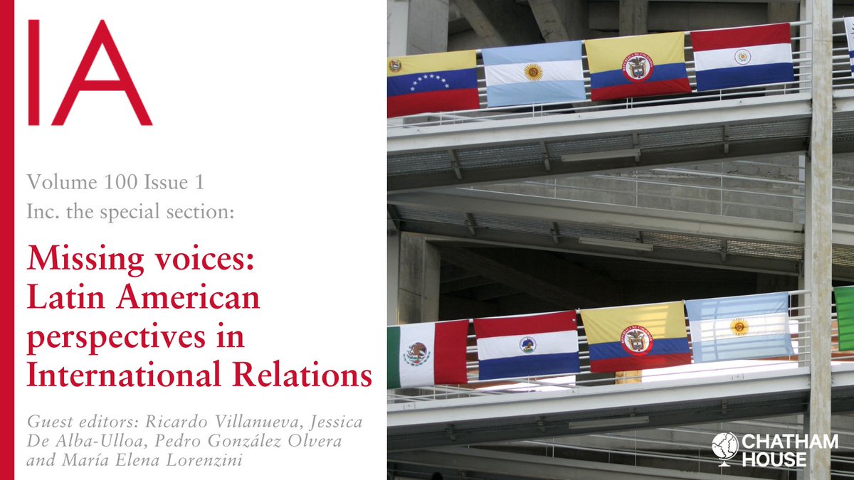IAJournal_CH's tweet photo. Publication alert: The first issue of our 100th volume is out now ‼️

Our special section includes articles on Latin American women's contributions to IR, the region's foreign policy, IPE, engagement b/w scholars and policy-makers and more. Read it here 👉 https://t.co/qouwrOQhOP https://t.co/bscVEdI1JZ