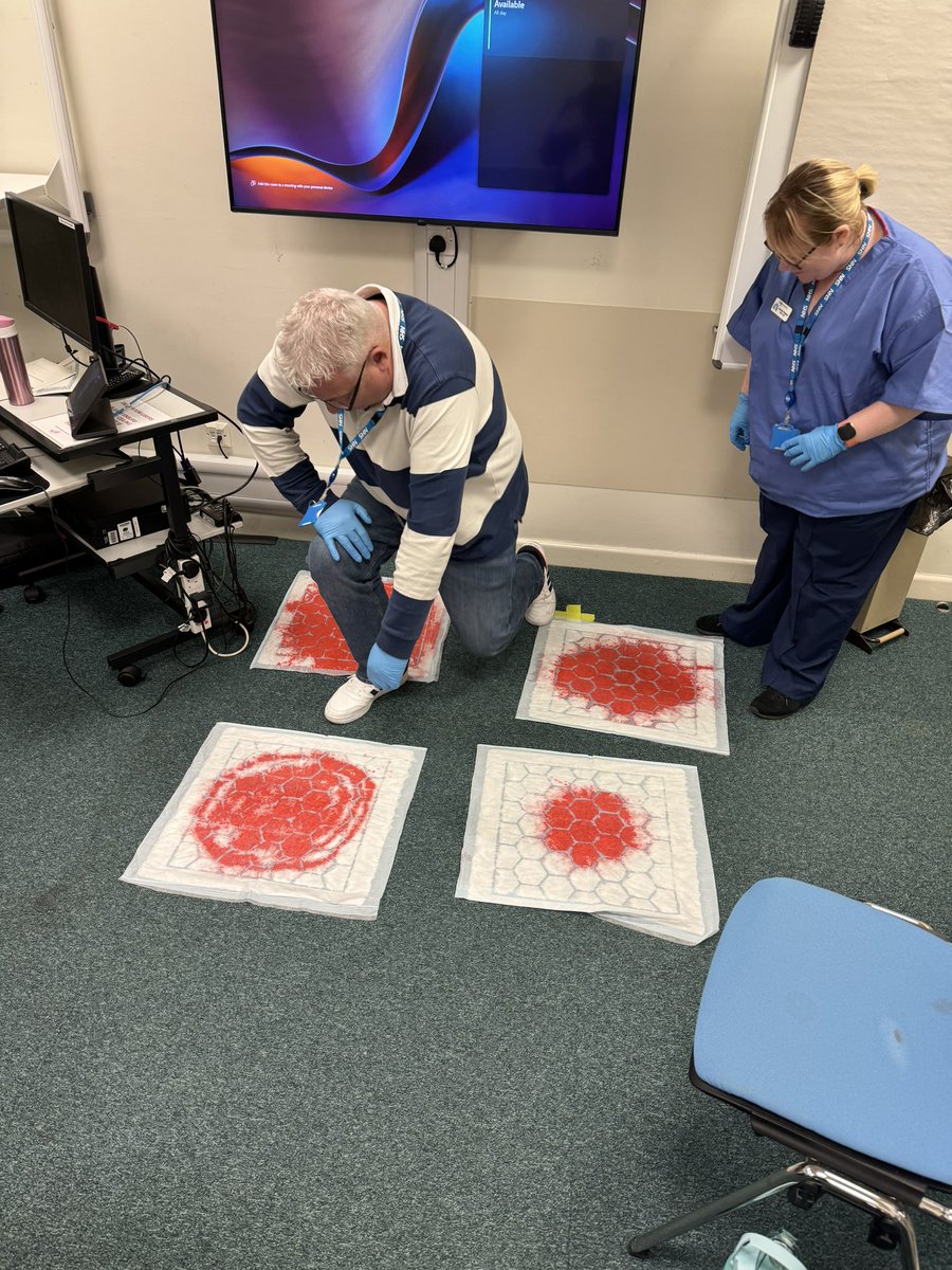 stevococoloco's tweet photo. Yesterday myself, Tahnee and Amanda delivered our first Maternity Nurse study day @CHFTMaternity. We discussed how visual estimated blood loss varies between individuals and weighed blood loss is always best practice 🩸✔️ #maternitynurses #CHFT #CHFTmaternity https://t.co/H2JYCRXxaC