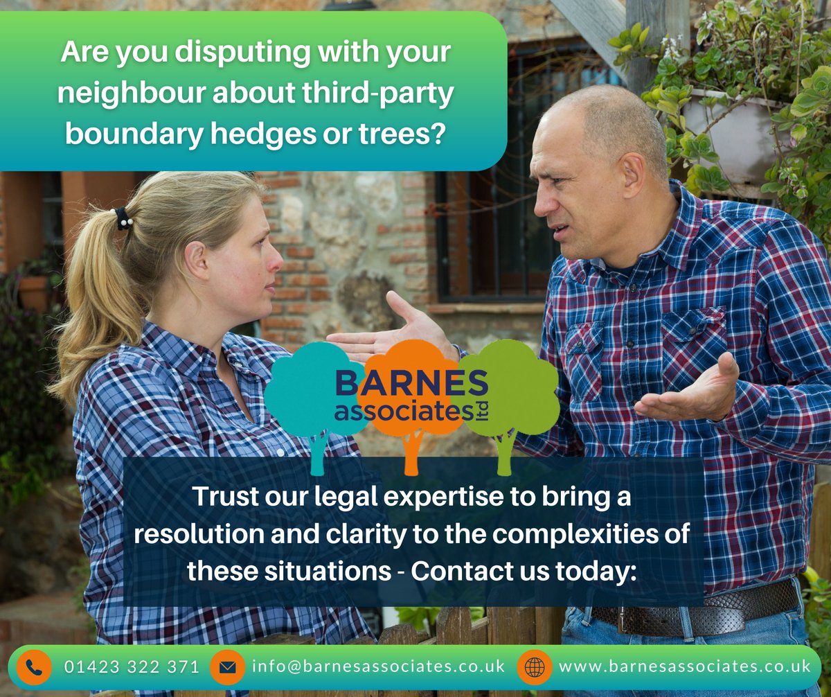 POV: you're taking your bins out 🤦🙄

Our team brings a wealth of industry knowledge to the table. Just give us a call! 🌳

📱07483 116044
☎️01423 322 371

#BarnesAssociates #NeighbourArguments #Disputes #LegalitiesForTrees #BoundaryHedges