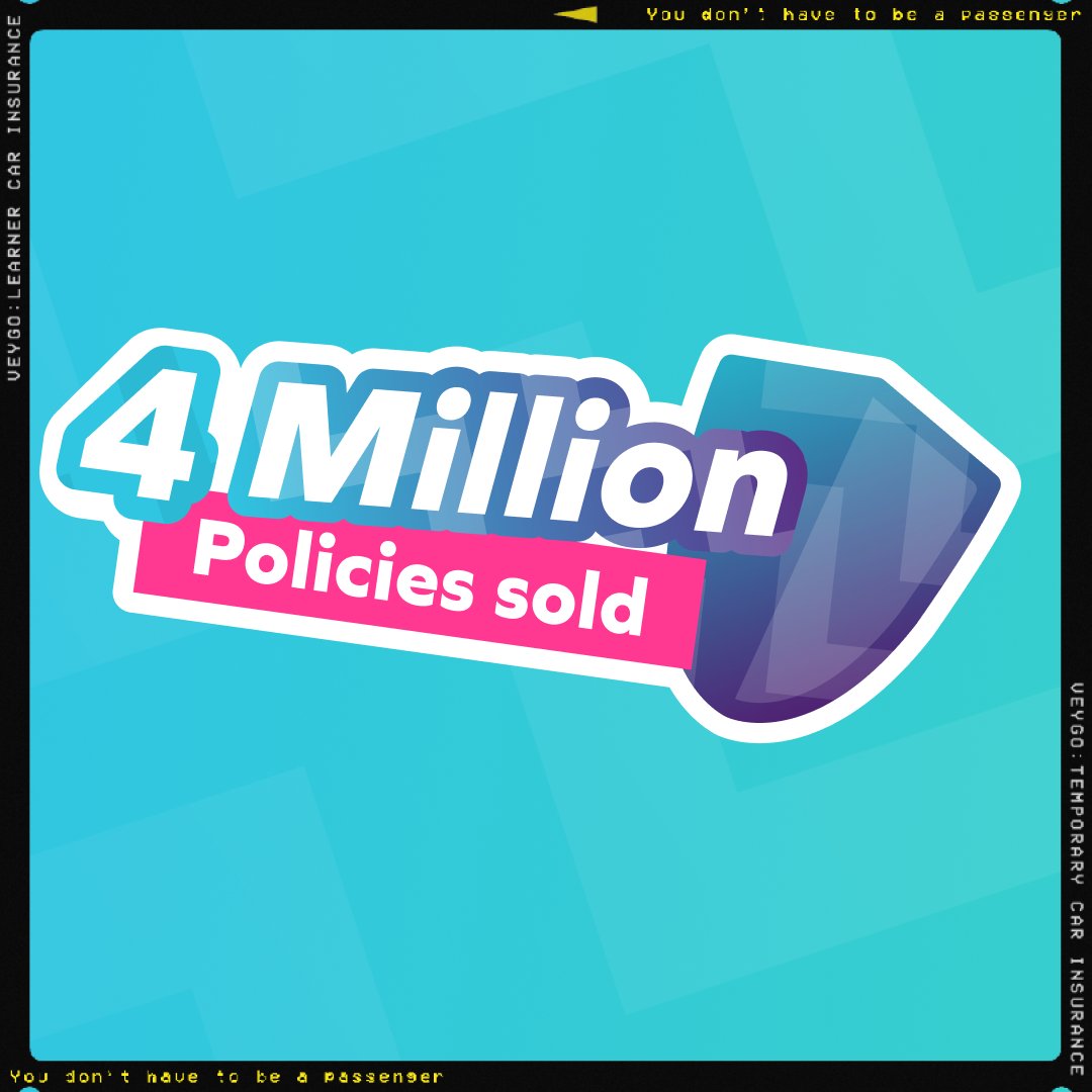 That's right! We've sold over 4 million policies! 🤩 🎉 Now that's something to shout about! 📣 #fyp #carinsurance #learnerdriver #learner #temporarycar #cars #car #drive #review