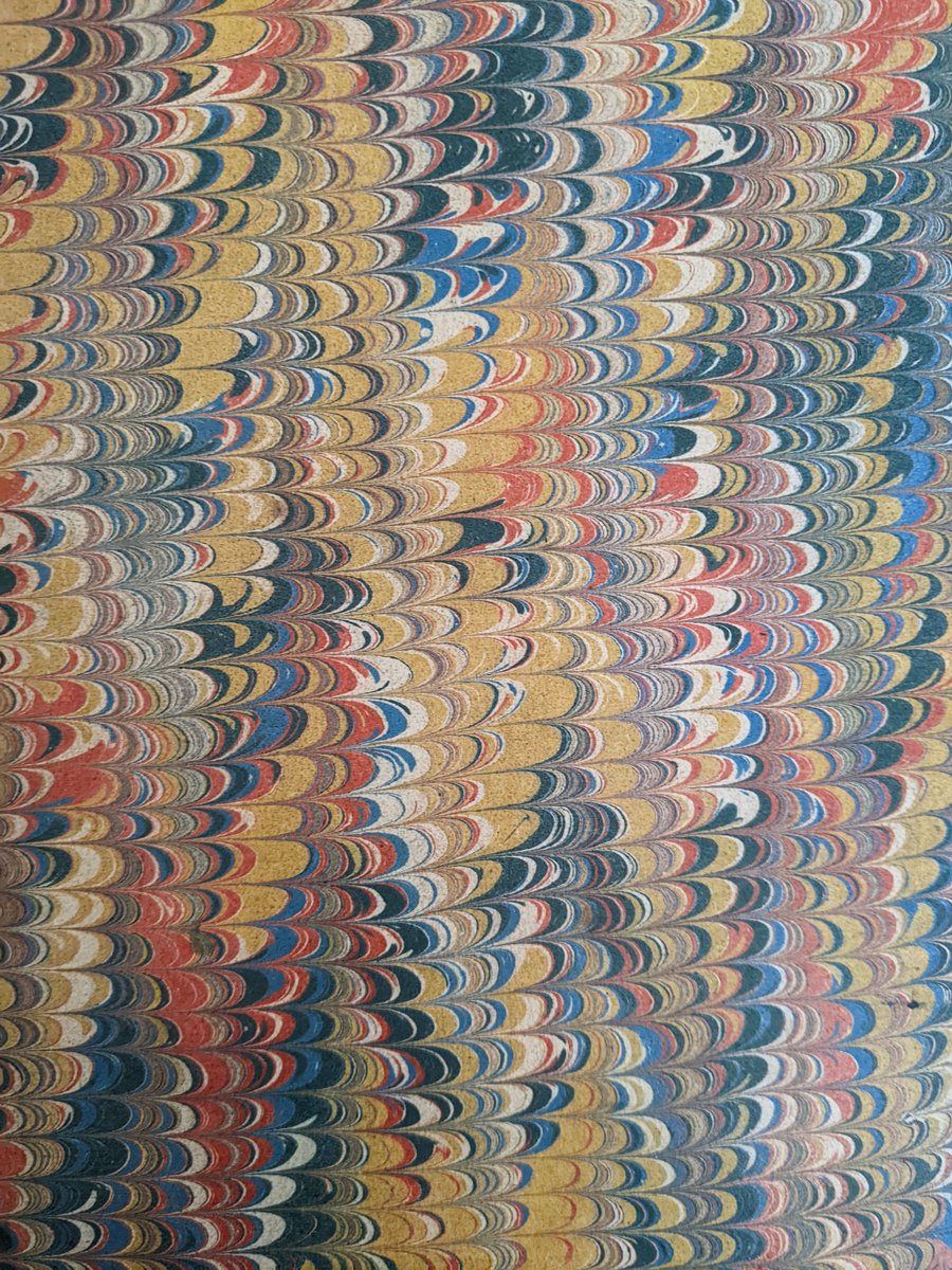 stbridefdn's tweet image. Marbled endpapers from nineteenth-century ledgers in our Charles Griffin &amp;amp; Co. archive.

#marbling #decoratedpaper #marbledpaper #archives