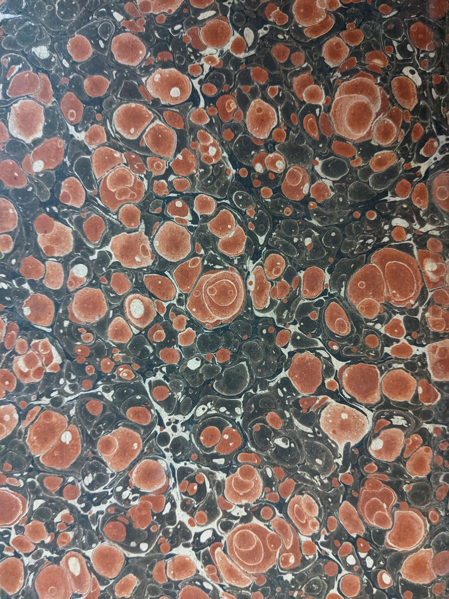 stbridefdn's tweet image. Marbled endpapers from nineteenth-century ledgers in our Charles Griffin &amp;amp; Co. archive.

#marbling #decoratedpaper #marbledpaper #archives