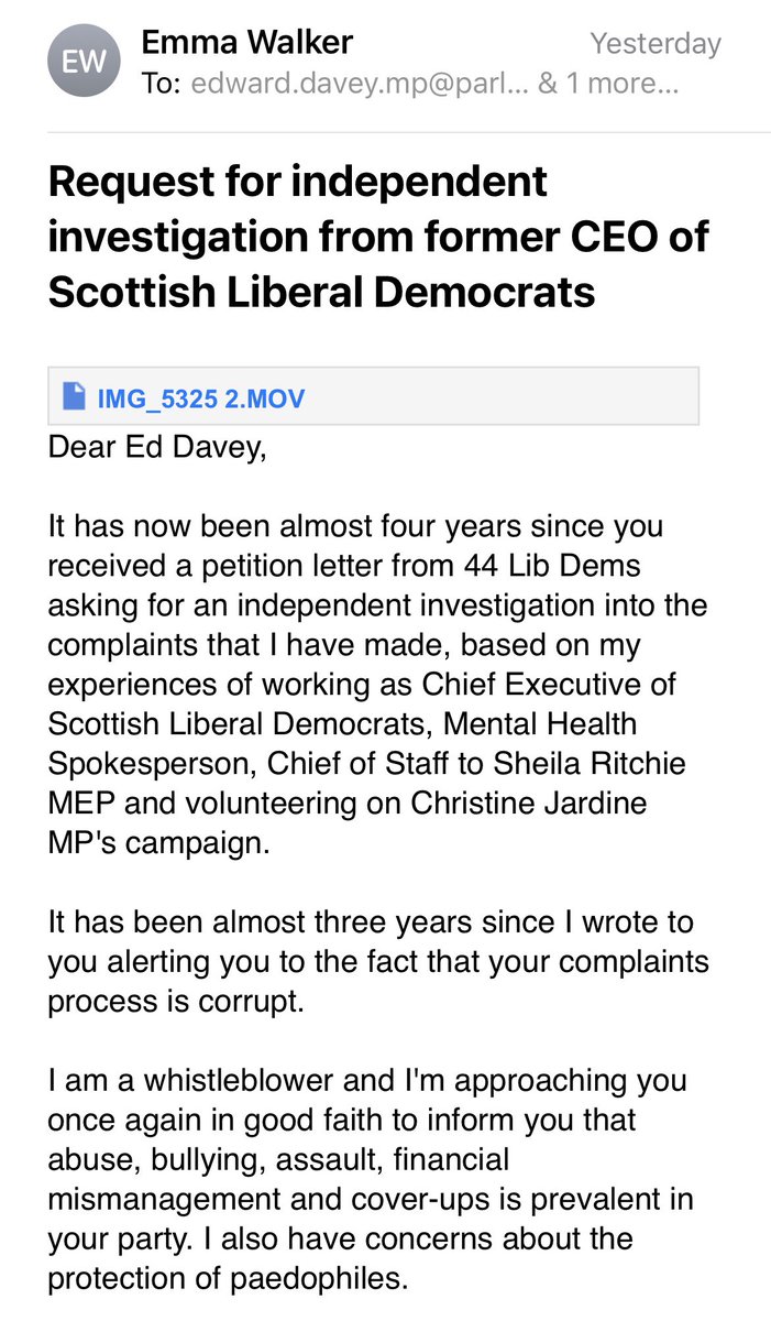 EmmaWalkerCEO's tweet photo. My letter to @EdwardJDavey yesterday, and response so far. He has the same useless auto reply that he did three years ago. Apparently he’s on twitter every day…yet he’s not been seen since Hogmanay 🤷‍♀️ 

#AskEd #AskAlex #EdDavey https://t.co/ppf8CkwZiQ