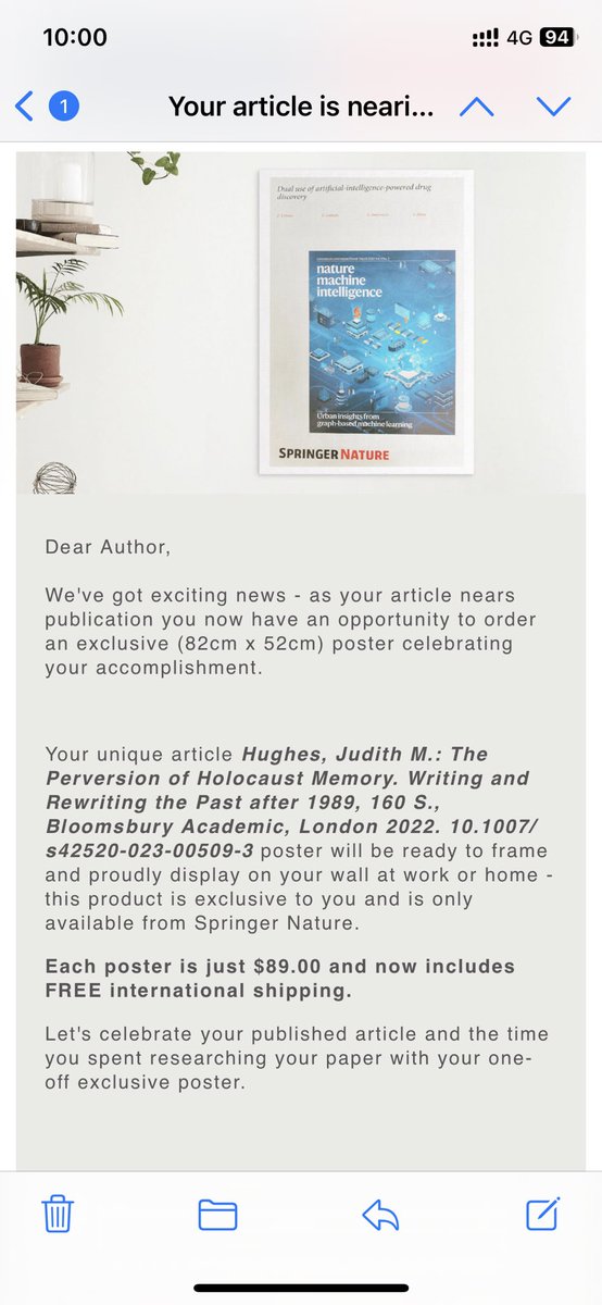 What?! Ich fürchte die meinen das ernst. #academia #publishing