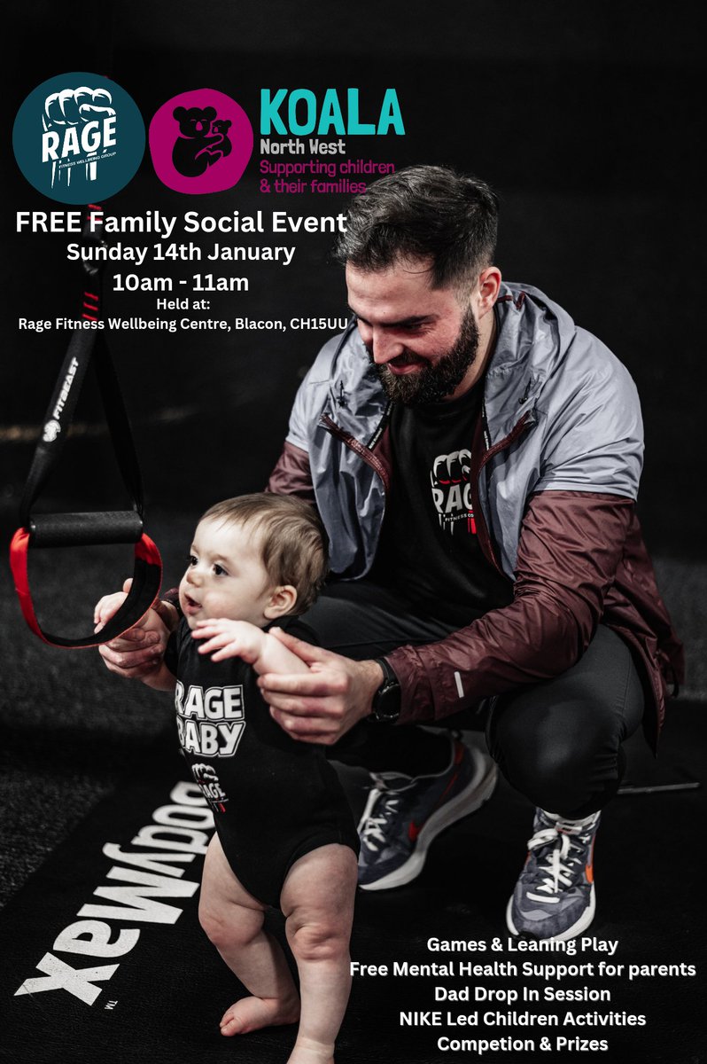 Rage Fitness Wellbeing Group (@ragefitnesscomp) on Twitter photo <a href="/RageFitnessComp/">Rage Fitness Wellbeing Group</a> - <a href="/KoalaNorthWest/">KoalaNorthWest</a> and <a href="/Nike/">Nike</a>
Parternship FREE Family Social Event 😍
This event is for all parents and carers with children Under 5 to access free health & wellbeing support.
MORE INFO HERE 👇🏽m.facebook.com/story.php?stor…
#wellbeing #CHESTER <a href="/ShitChester/">12 years of Shitchester</a> <a href="/RageFitnessComp/">Rage Fitness Wellbeing Group</a> - <a href="/KoalaNorthWest/">KoalaNorthWest</a> and <a href="/Nike/">Nike</a>
Parternship FREE Family Social Event 😍
This event is for all parents and carers with children Under 5 to access free health & wellbeing support.
MORE INFO HERE 👇🏽m.facebook.com/story.php?stor…
#wellbeing #CHESTER <a href="/ShitChester/">12 years of Shitchester</a>