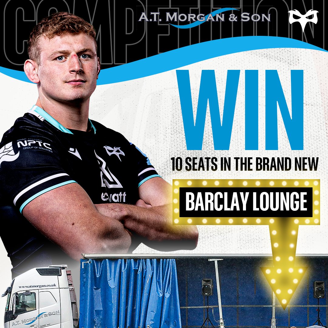 Ospreys (@ospreys) on Twitter photo 𝗖𝗼𝗺𝗽𝗲𝘁𝗶𝘁𝗶𝗼𝗻 𝗧𝗶𝗺𝗲 🔔
We're giving away 10 places in our brand new 'Barclay l̶o̶r̶r̶y̶ Lounge', sponsored by <a href="/ATMorganSon/">A.T.Morgan & Son</a> 👀 ahead of Friday's <a href="/ChallengeCup_/">EPCR Challenge Cup</a> fixture against <a href="/usap_officiel/">USAP</a>.
Enter before 10am Thursday here 👉 bit.ly/3vzGVNs 𝗖𝗼𝗺𝗽𝗲𝘁𝗶𝘁𝗶𝗼𝗻 𝗧𝗶𝗺𝗲 🔔
We're giving away 10 places in our brand new 'Barclay l̶o̶r̶r̶y̶ Lounge', sponsored by <a href="/ATMorganSon/">A.T.Morgan & Son</a> 👀 ahead of Friday's <a href="/ChallengeCup_/">EPCR Challenge Cup</a> fixture against <a href="/usap_officiel/">USAP</a>.
Enter before 10am Thursday here 👉 bit.ly/3vzGVNs