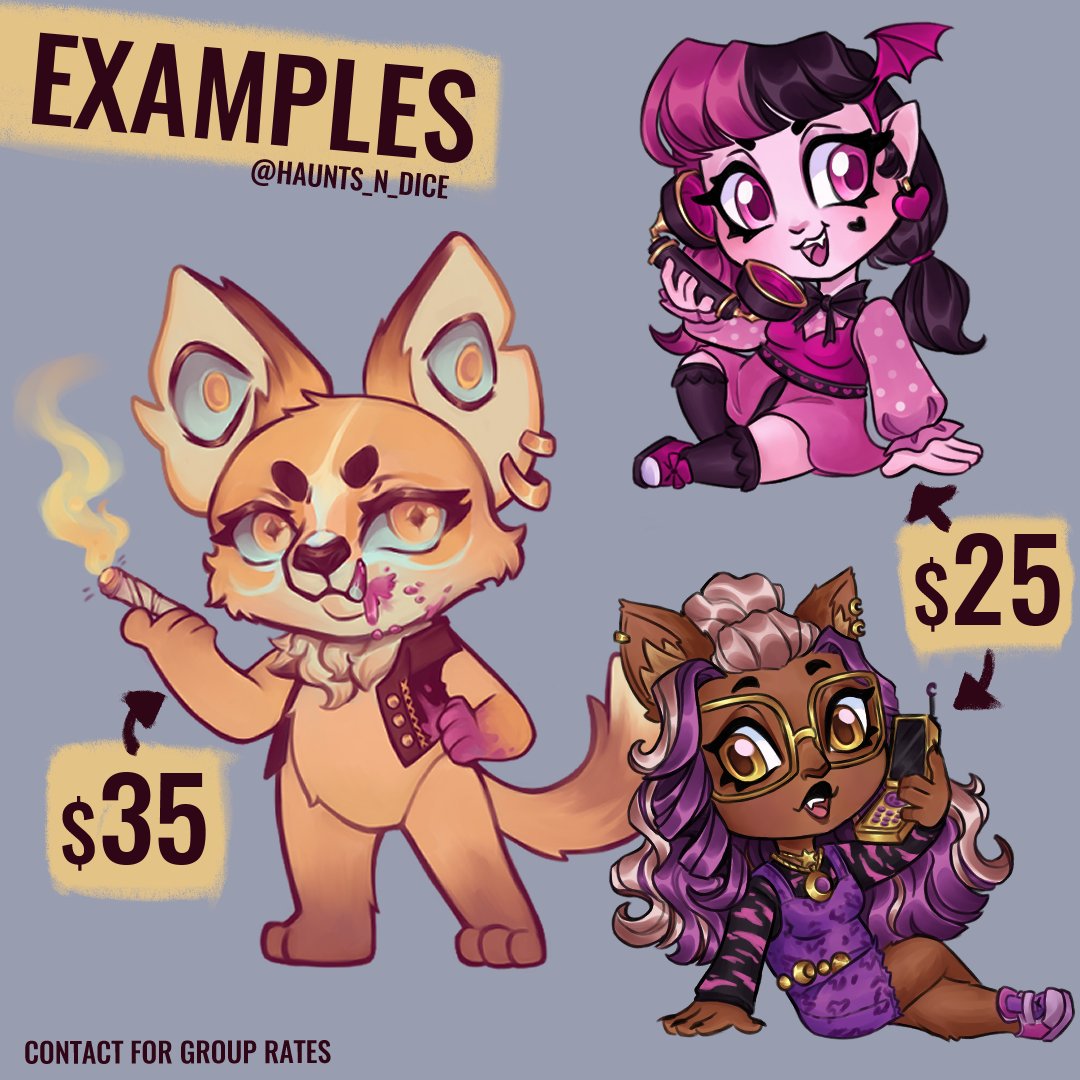 Chibi Commissions open, DM if interested 💛
#commissionsopen
