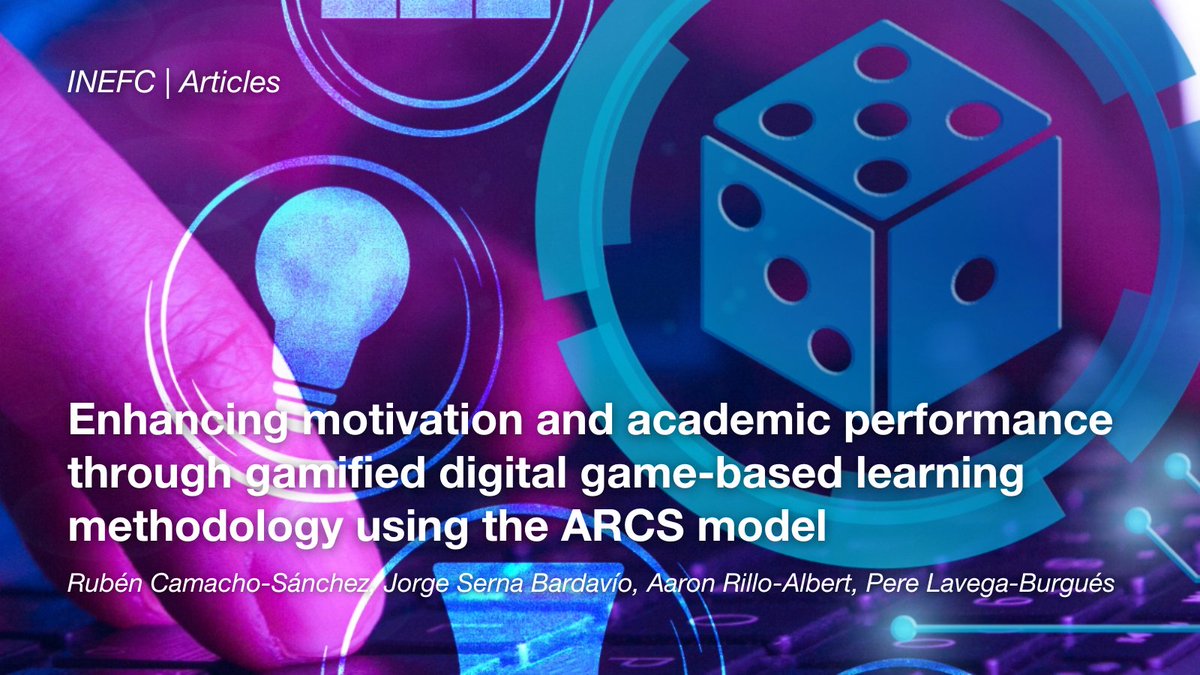 inefcat's tweet photo. 🗞️ ARTICLES | "Enhancing motivation and academic performance through gamified digital game-based learning methodology using the ARCS model"

📚 @tandfonline

🖋️ @RCamachoPF, Jorge Serna B., @AaronRillo, @PereLavega

➡️ https://t.co/4WA8s2g3LX

#RecercaINEFC @GrupoGiam @INDEST_UdL https://t.co/4e9g7bJlLv