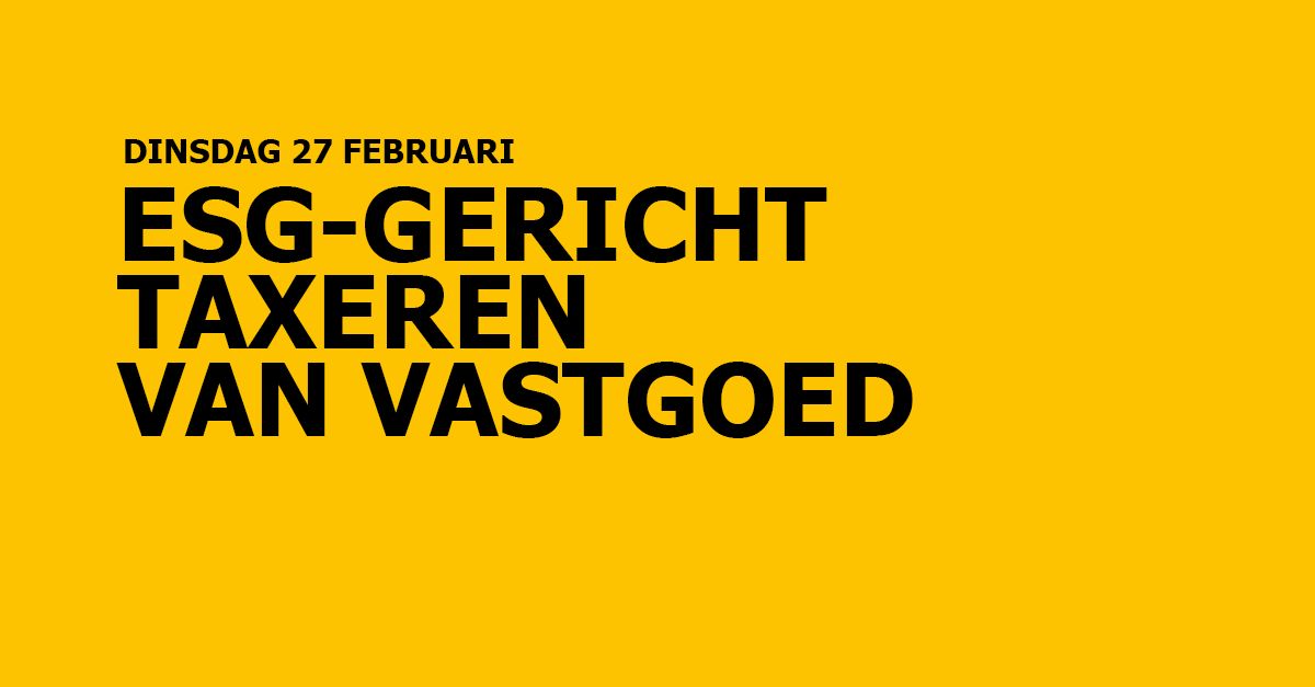 Zorg voor een effectieve taxatieaanpak voor duurzaam vastgoed! Essentieel met het oog op de nieuwe ESG-regelgeving die per 1 januari 2024. Wanneer is vastgoed duurzaam? Hoe taxeert u ESG-gericht? Dat leert u met onze cursus ESG-Gericht Taxeren van Vastgoed bit.ly/47mmuRy