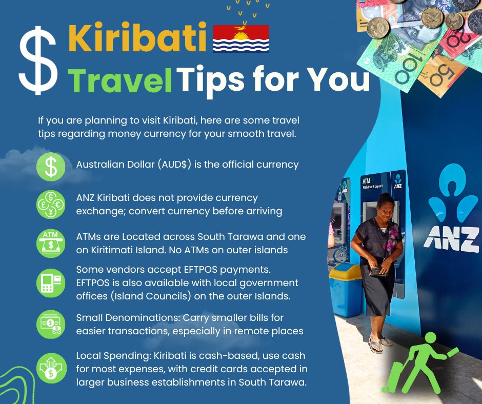 If you are planning to visit Kiribati, here are some travel tips regarding money currency for your smooth travel.

#visitkiribati #kiribatifortravellers #traveltips #moneycurrency