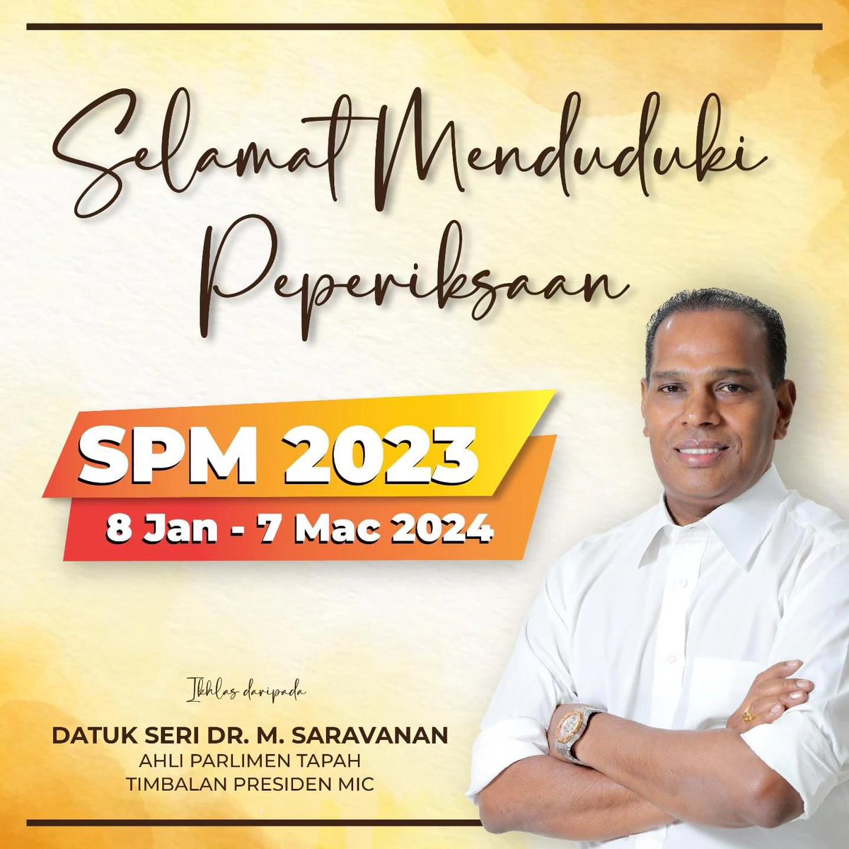 Datuk Seri M. Saravanan (@datuksaravanan) on Twitter photo 