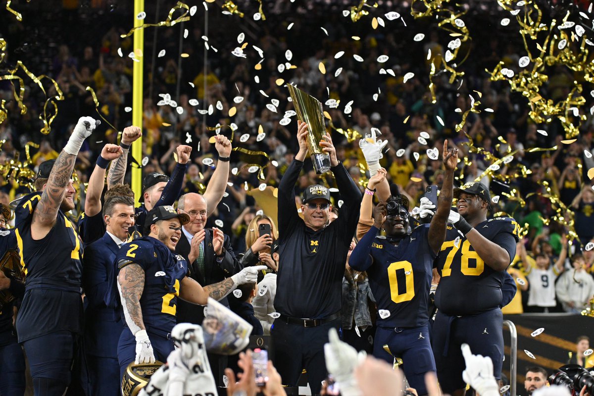 How it started / how it’s going #GoBlue
