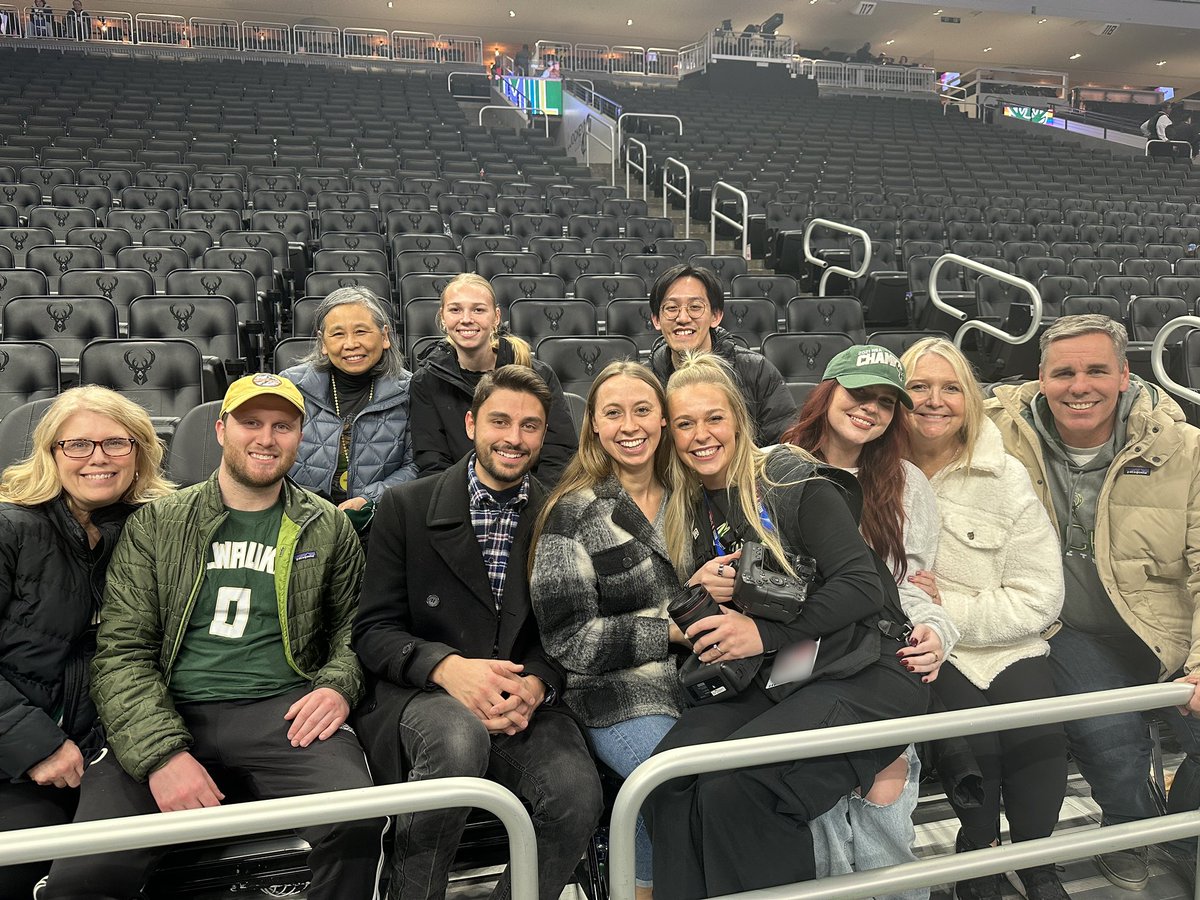 tonight was really really special. so grateful for each one of these people who helped me achieve my dreams & make this possible. my first nba game working in the city I call home & a full circle night with the very best. my heart is so full 🤍