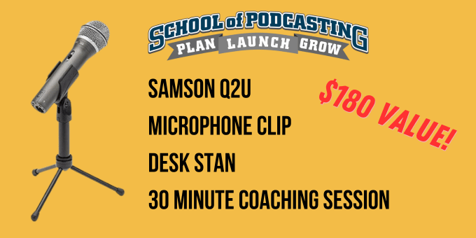Dave Jackson is helping podcasters on X: Free Samson Q2U Microphone with  Consulting  #giveaway #win   / X