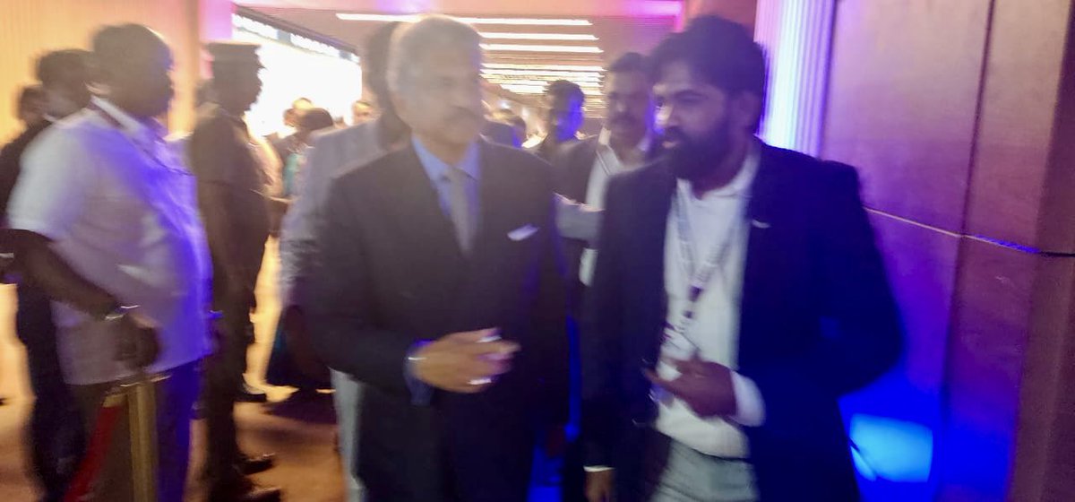 smartrajsg's tweet photo. @anandmahindra 
Call it a fan boy moment!
Call it a dream come true!!
Call it a surreal moment!!
Call / term / address it the way you like to and want to.. @CMOTamilnadu @TRBRajaa https://t.co/ALV5dToVAY
