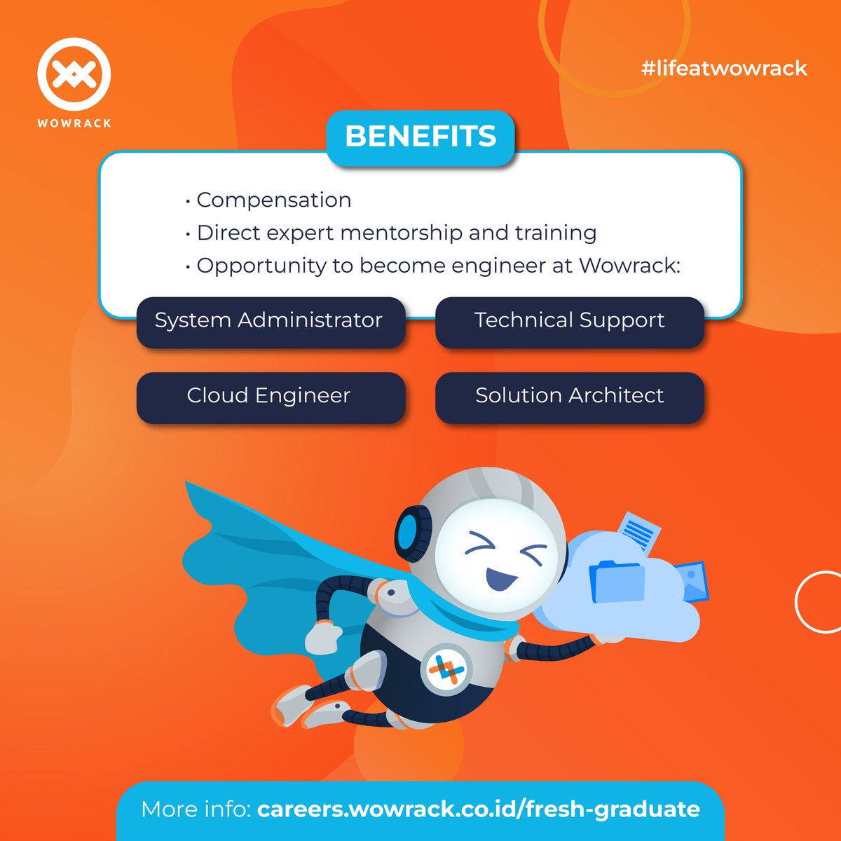 wowrackid's tweet photo. Calling all FRESH GRADUATES! Get FREE 6-month training &amp; allowance money!🌟

Seize this chance for skill development &amp; potential full-time role at Wowrack!

📅 Registration open until January 31, 2024
🔗Apply here: https://t.co/SHGehCRofB

Izin tag kak @ezash @hrdbacot @f2aldi 🙌 https://t.co/Yivl8yXv0e