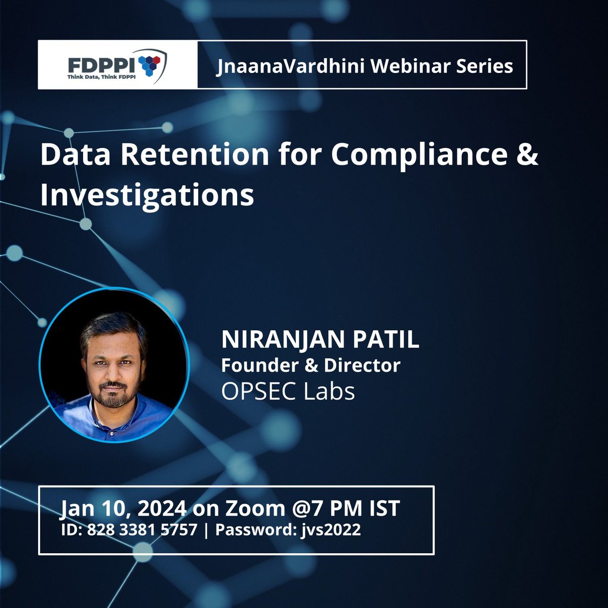 I’ll be speaking at @FDPPI1 #JnaanaVardhini Series on Data Retention for Compliance & investigations. Do join in.
linkedin.com/posts/foundati…
#dataretention #compliance #dataprotection #privacy #fdppi