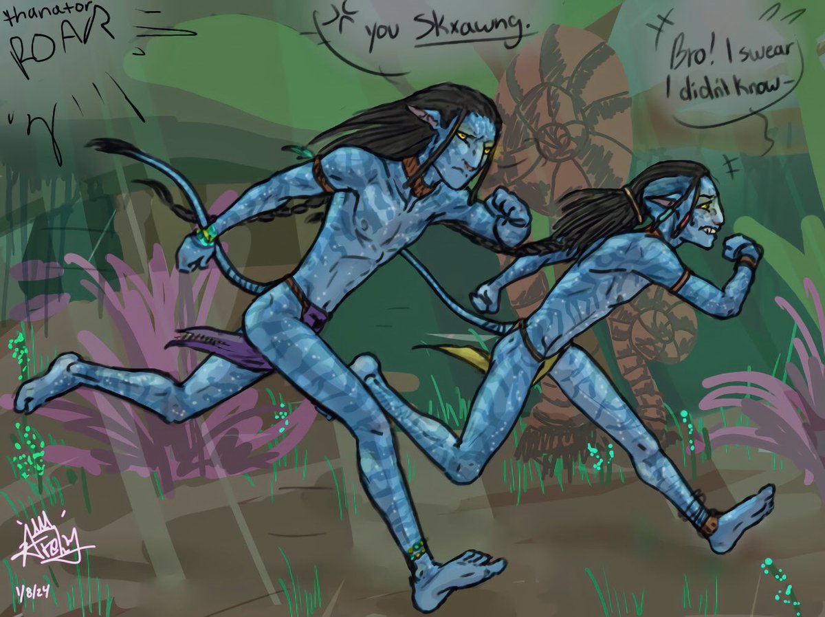 Forest shenanigans 
Neteyam and Lo’ak went ona stroll..
•
#Neteyam  #Loak #atwow #AvatarTheWayOfWater