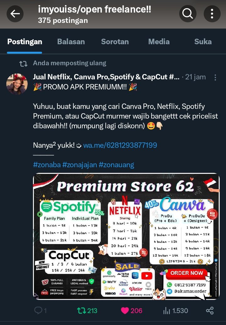 ofmaerkeu's tweet photo. @JualApkPremiium doneee, wml wml https://t.co/PiUwV2rMgt