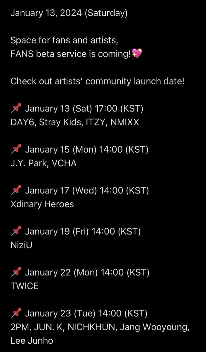SEUNGM1NE's tweet photo. so yeaa Fans is a JYP new beta app…. launch date for SKZ will be on Jan 13th, 5PM kst… https://t.co/bnMBThgQsd