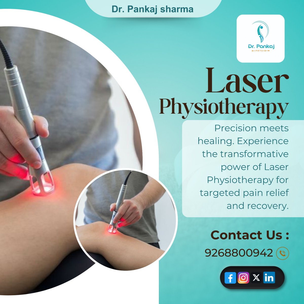 physiodrpankaj's tweet image. Repair, revitalize, and rejuvenate." At our physiotherapy clinic, experience the healing touch for a better, more self.
#Lasertherapy #PhysiotherapistCare  #TherapyExperts #RehabilitationJourney #PhysioCareHub #MovementMatters #RestoreAndRevive #PhysioRecovery #Gurgaon #Gurugram