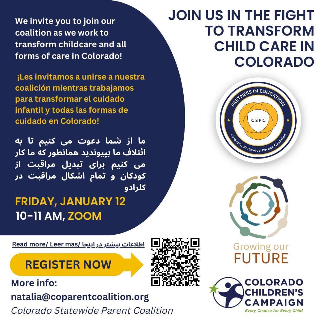 Join us!!! Transform childcare in Colorado! #childcare #ece #trustfamiliestrustffn