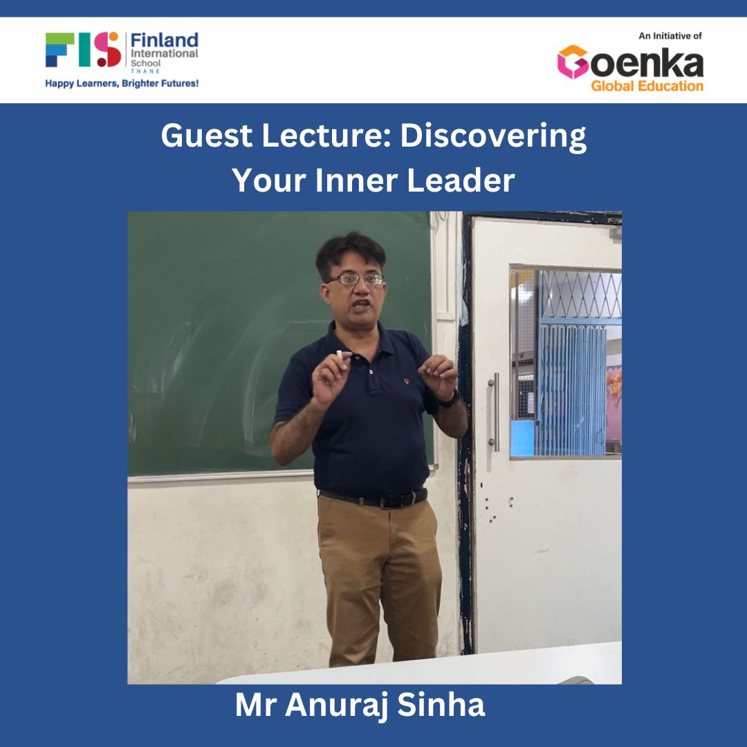 thane_fis's tweet photo. FIS Thane organized a lecture for high schoolers with Mr. Anuraj Sinha, Scale Up Process Founder, discussing self-management, leadership, and managerial development stages. He highlighted creating leaders as vital beyond one's lifetime.

#FIS #FinlandInternationalSchool https://t.co/hVtfnTVuT0