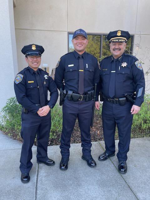 CCSFPD's tweet photo. Trainee Jimmy Kitaveelaih has completed his final inspection from the South Bay Regional Public Safety Peace Officer Academy, Class 175. Send him your support the rest of the way. He’ll be graduating soon and joining our team. https://t.co/6Hckg0u1vY