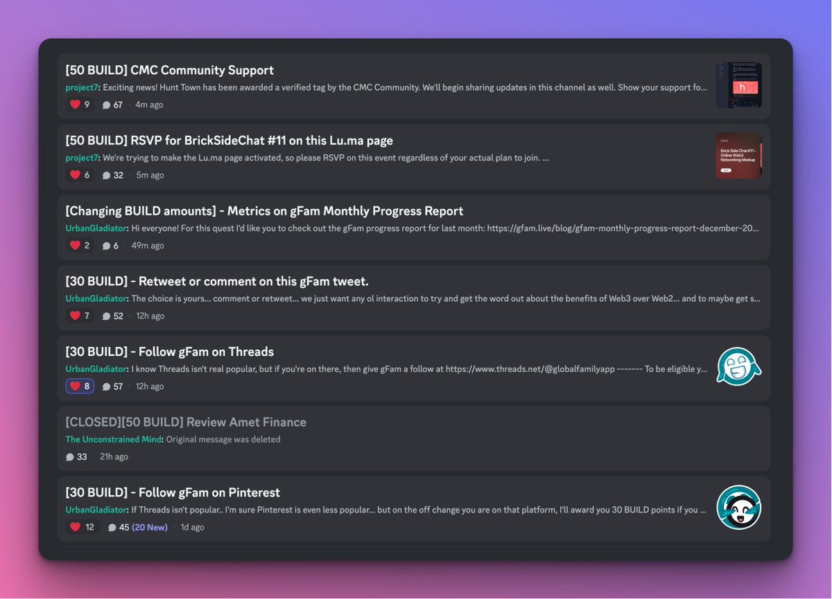 steemhunt's tweet photo. Are you thirsty to earn more #BuildPoint?

Introducing the #Quest group!

Earn some #BuildPoint by completing simple tasks!
Or, you can create a quest if you need help from other Web3 builders!

Many quests are ongoing now, so check out the quests and start earning #BuildPoint!

➡️https://t.co/sTR6rTAsHo