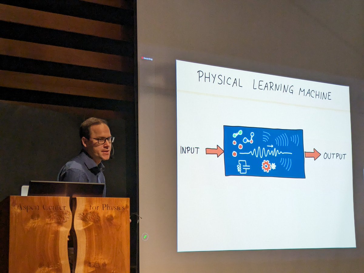 Aspen Winter Conference on *Computing with Physical Systems*: snapshots of Day 1 mcmahon.aep.cornell.edu/aspen/2024/