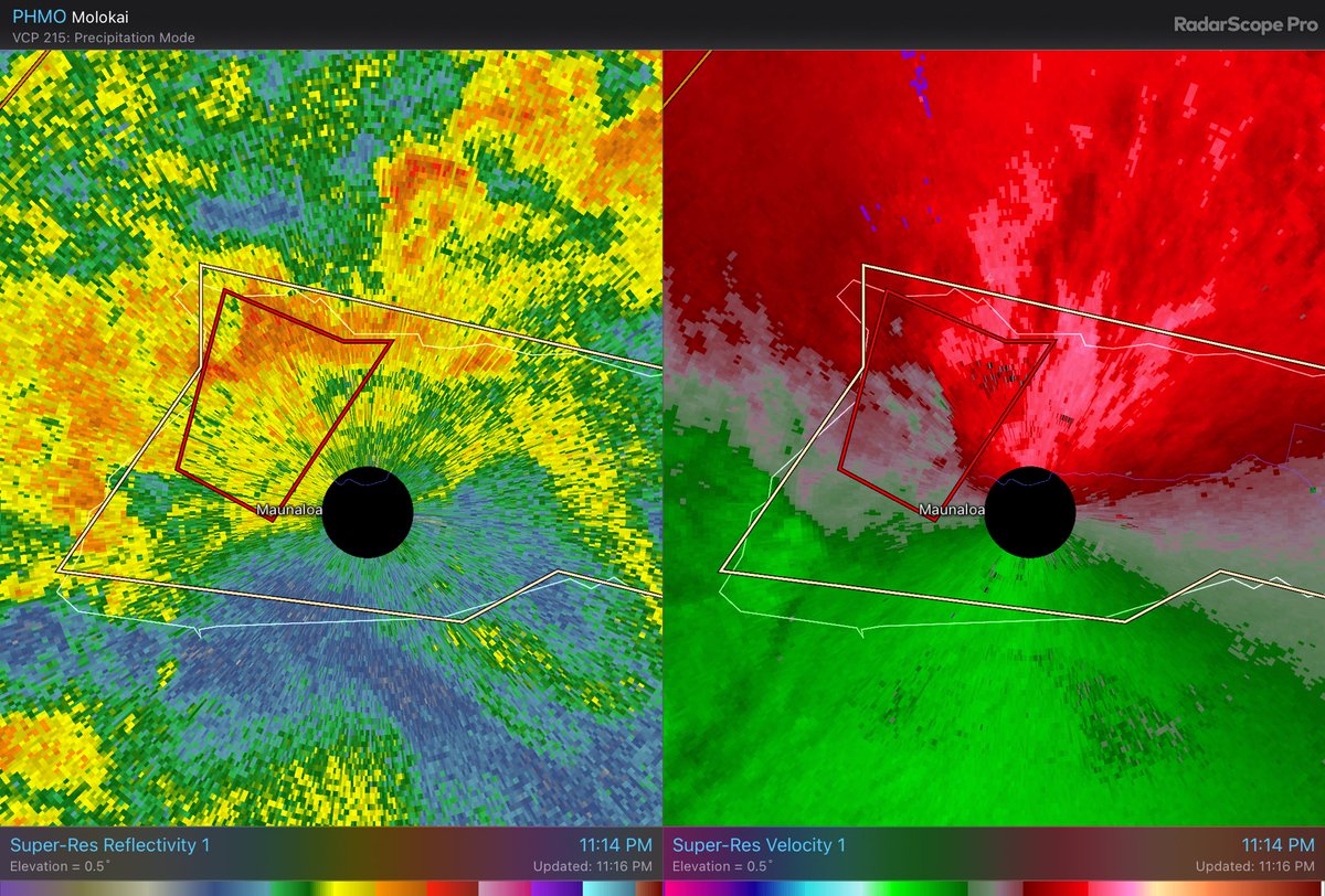 Alexismoser2019's tweet photo. Brand new #tornadowarning has been issued for Maui county #Hawaii. This storm is capable of producing a #tornado located over Kepuhi Hawaii moving North at 30mph. Seek shelter immediately if your in the path of this storm. #WeatherAlert #WeatherUpdate #wxtwitter #hawx https://t.co/4sdVJusHHh