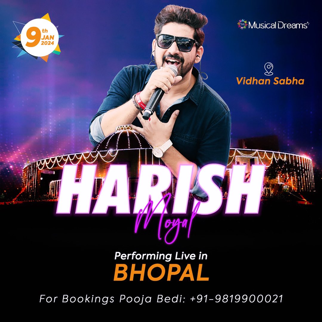 harishmoyal's tweet photo. It is an absolute honor that tonight we are going to perform at Vidhan Sabha in Bhopal.

#harishmoyal #hmlive #vidhansabha #bhopal #madhyapradesh #liveperformance #tonight https://t.co/hrZO36MvoU