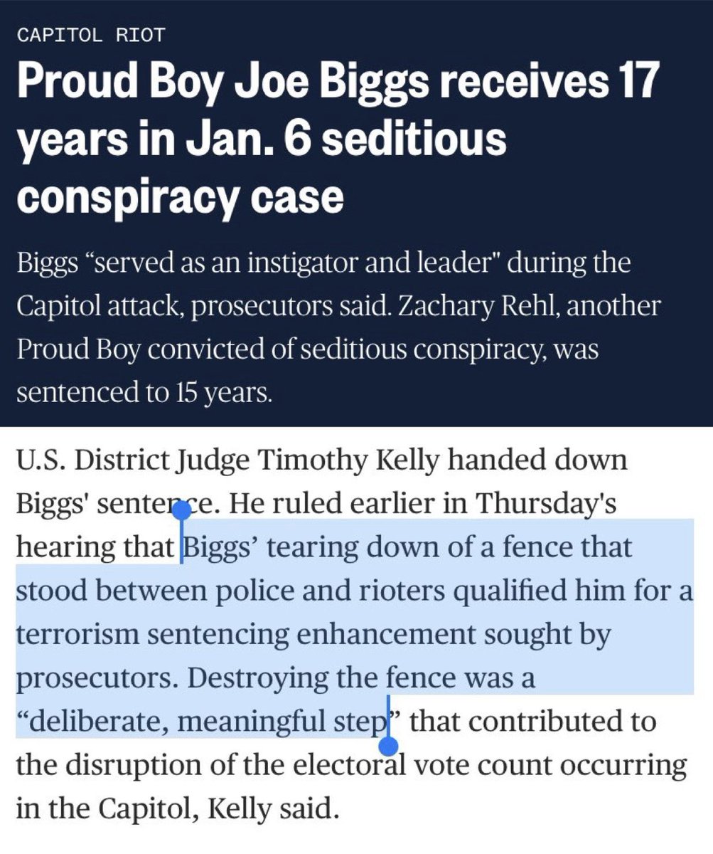 A Navy Sailor was sentenced to 27 months in prison for spying for China and giving them military secrets. A January 6th attendee received 17 years in prison for knocking over a fence. The Biden DOJ is intentionally weakening America and being weaponized against political…