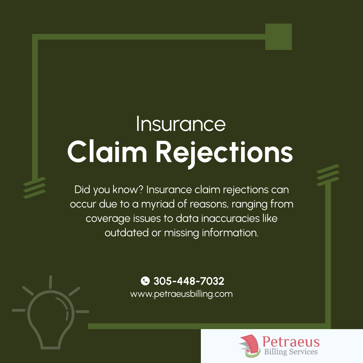 BehaviorBilling's tweet photo. A mental health billing provider, such as Petraeus Billing Services can address insurance claim rejections by implementing proactive measures at various stages.

#BillingServices #PalmettoBayFL #InsuranceClaims https://t.co/xzLrVugS81