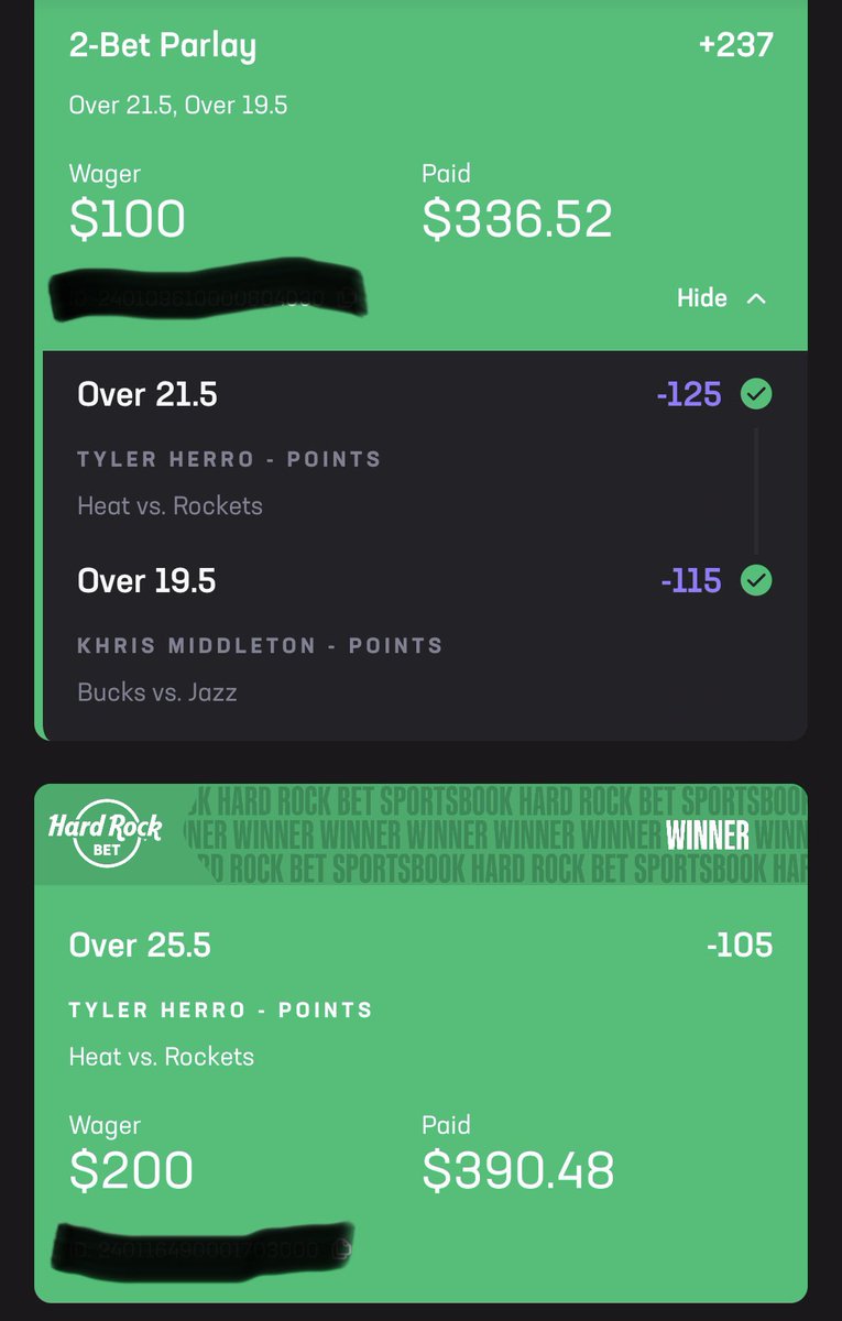 123BreakTheBook's tweet photo. Solid night tonight boys ✅💰 #parley #prizepicks #hardrock #playerprops https://t.co/lu8GoIaMNw