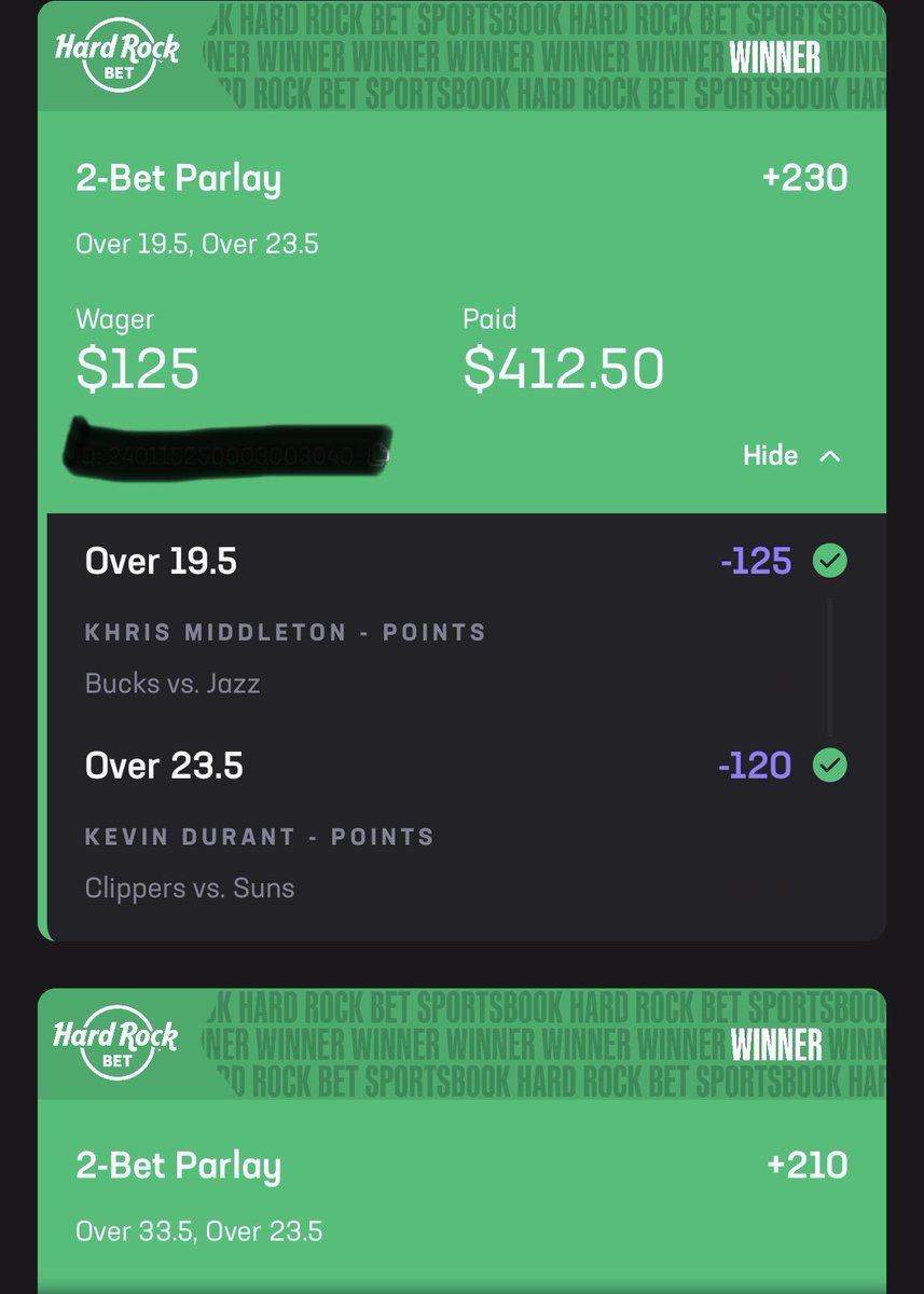 123BreakTheBook's tweet photo. Solid night tonight boys ✅💰 #parley #prizepicks #hardrock #playerprops https://t.co/lu8GoIaMNw