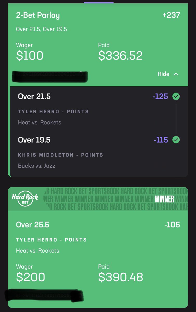 123BreakTheBook's tweet photo. Solid night tonight boys ✅💰 #parley #prizepicks #hardrock #playerprops https://t.co/lu8GoIaMNw